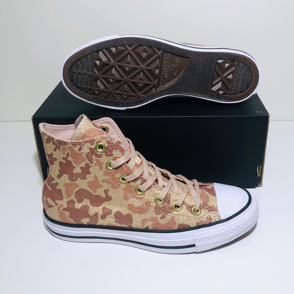 Converse Ctas Hi Top Particle Beige/Cameo Brown - Picture 3 of 8